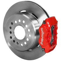 New 9" Ford 12.19" 2.36" OS Non-Drill Rear Brake Kit - Red