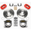 New 9" Ford 12.19" 2.36" OS Non-Drill Rear Brake Kit - Red
