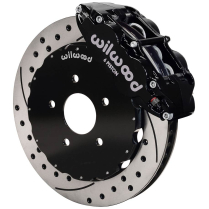 1997-13 Corvette 13.06" Drilled Front Brake Kit - Black