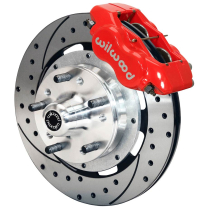 1979-90 GM See Appl 12.19" Drilled Front Brake Kit - Red