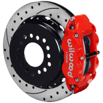 New 9" Ford 13" 2.36" OS Drilled Rear Brake Kit - Red