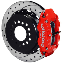 Mustang 8.8" 13" 2.5" OS Drilled Rear Brake Kit - Red