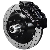 1974-78 Must II 12.88" Drilled Front Brake Kit - Black