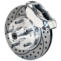 Pro Spindle 11" Drilled Front Brake Kit - Polished