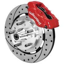 Pro Spindle 12.19" Drilled Front Brake Kit - Red