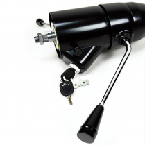 Universal Tilt 18" Steering Column w/Key & Shift - Black