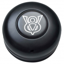 GT3 3 Bolt Std Colored V8 Emblem Horn Button - Black Anod