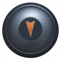 GT9 9 Bolt Small Colored Pontiac Logo Horn Button - Black