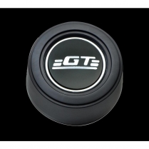 GT3 3 Bolt Hi-Rise Colored GT Emblem Horn Button - Black