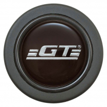 5 & 6 Bolt Euro Colored GT Emblem Horn Button - Black