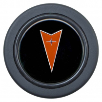 5 & 6 Bolt Euro Colored Pontiac Logo Horn Button - Black