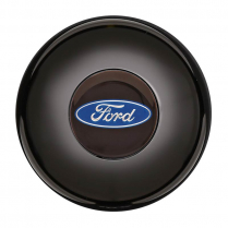GT3 Gasser/Euro Blue Ford Logo Horn Button - Black Finish