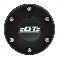 GT3 Gasser/Euro 6 Hole Colored GT Emblem Horn Button - Black