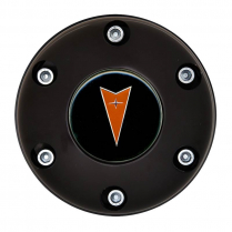 GT3 Gasser/Euro 6 Hole Color Pontiac Logo Horn Button- Black