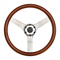 GT3 Retro Gasser Steering Wheel Banjo Style - Wood