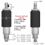 8000 HQ Series ShockWaves 6.9" Stroke 5/8" Eye & 5/8" Eye