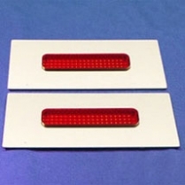 2-3/4'' Rectangle Tail Light Lens - Red