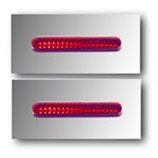 2-3/4"' Single Slot Tail Light Lens - Red