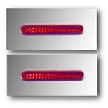 2-3/4"'' Single Slot Tail Light Lens - Amber