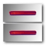 2-3/4"'' Single Slot Tail Light Lens - Clear