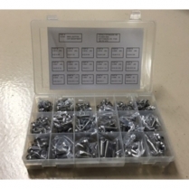 SS Flat Hex Nuts, Lock Washer Kit - 1200 Piece Assortment