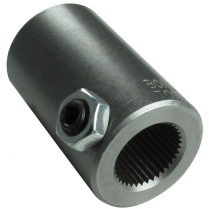 Steel Steering Coupler - 9/16"-36 x 3/4" Smooth Bore