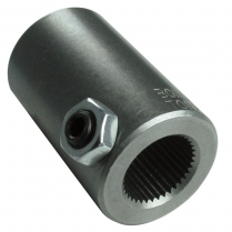 Steel Steering Coupler - 11/16"-36 Spline x 3/4" Smooth