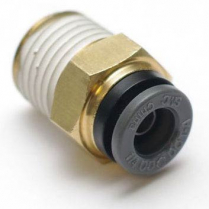 Airline Straight Fitting - 1/4" npt to 1/8" OD Airline