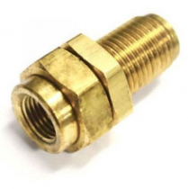 Airline Bulkhead Fitting - 1/8" npt to 1/4" OD Airline