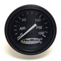 Air Pressure Single Needle Black Face Gauge - 150 psi
