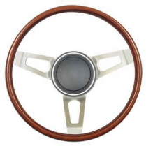 GT3 Retro Tuff Design 3 Spoke Steering Wheel - Walnut Wood