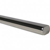 Polished SS Steering Shaft - 3/4"-36 x 6" w/ 7/8" Spline