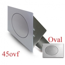 Oval 45 Degree Fuel Filler Door - Flat Face