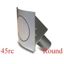 Round 45 Degree Fuel Filler Door - Curved Face
