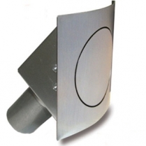 Round 45 Degree Fuel Filler Door - Curved Face Pass Side