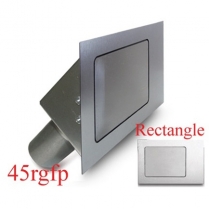 Rectangle 45 Degree Fuel Filler Door - Flat Face Pass Side