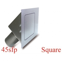 Square 45 Degree Fuel Filler Door - Flat Face Pass Side
