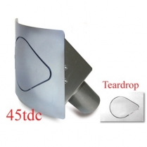 Teardrop 45 Degree Fuel Filler Door - Curved Face