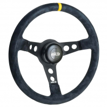 GT3 Pro Tour Drift Design 3 Spoke Steering Wheel - Suede