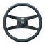 GT9 Pro Touring Sport Blk Spoke Steering Wheel - Blk Leather