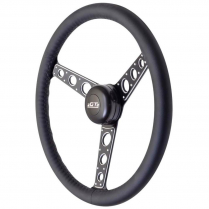 GT Pro-Touring Autocross II 3 Spoke Steering Wheel - Black L