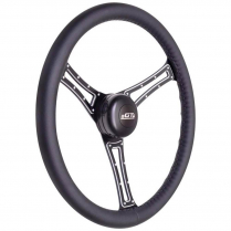 GT3 Pro-Tour Autocross 3 Spoke Steering Wheel- Black Leather