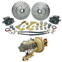 1958-64 Chevy Car Brake Kit with Stock Spindles
