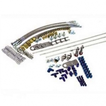 Brake Line Kit with Stainless Lines & Through Frame Fittings