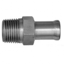 3/8" Pipe to 3/4" Hose - Stainless Hose Barb