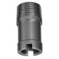 Stainless Slotted End Hose Barb 1/2 NPT x 3/4" x 1-5/8 Long