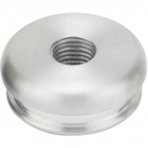 Hi-Top Upper Shift Boot Bezel 3/8"-24 Threads - Satin Alum