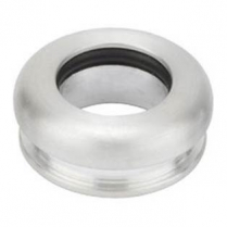 Hi-Top Upper Shift Boot Bezel 3/8"-16 Threads - Satin Alum