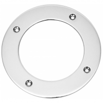 Round Shifter Ring with Screws Only - Polished Stainless