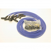 Flame Thrower 45 Degree Boot V-8 Spark Plug Wire Set - Blue